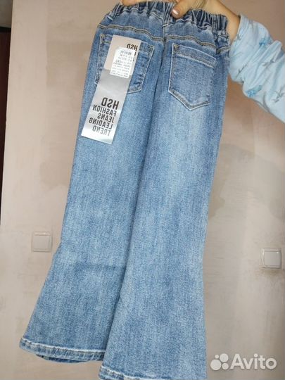 Джинсы широкие для девочки