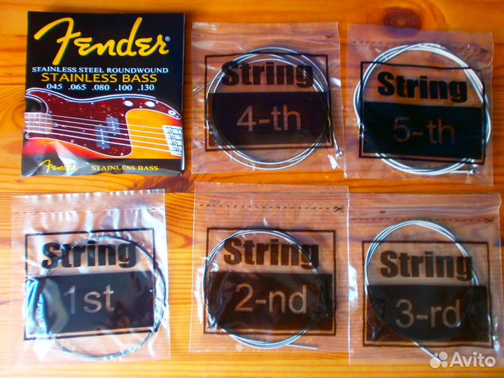 Струны Fender D'Addario для бас-гитары 5 струн