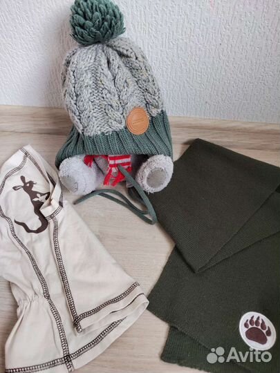 Шапка зимняя reima 48 р и шарфик