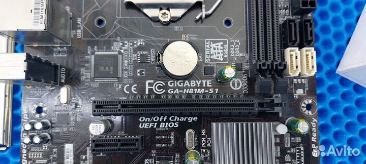 Комплект Gigabyte GA-H81M-S1 + Intel Celeron G1820