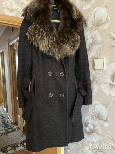 Пальто шерсть кашемир 44