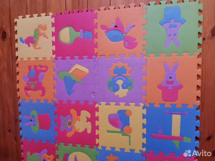 Мягкий коврик Пазл 36 квадратов