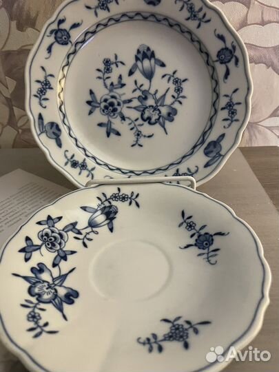 Чайнная тройка синий лук Мейсен