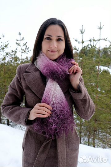 Пуховый палантин/платок/шаль