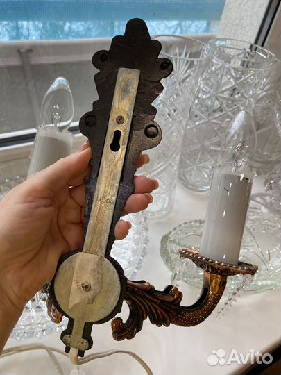 Бра светильник настенный бронзовый СССР