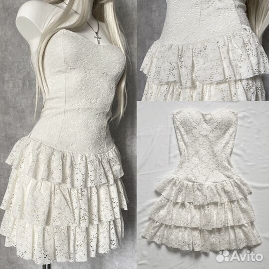 Кружевное платье в стиле coquette