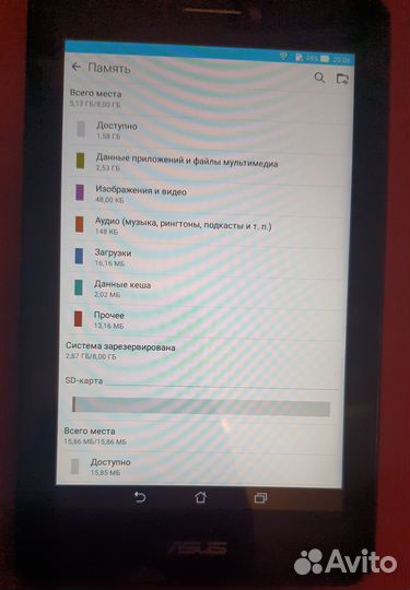 Планшет asus. Fonepad 7. K00Z