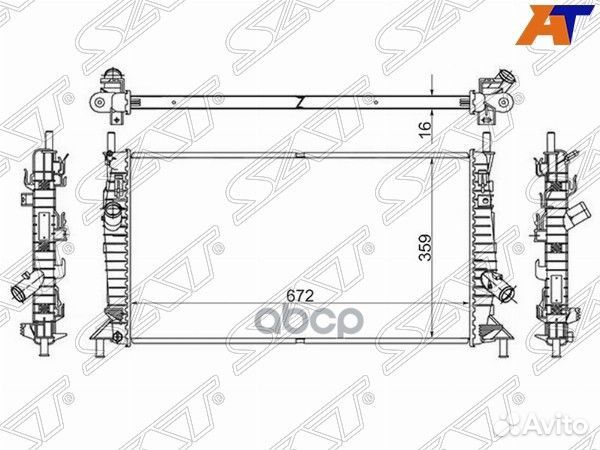Радиатор Ford Focus 04-11 / Mazda Axela 03-09