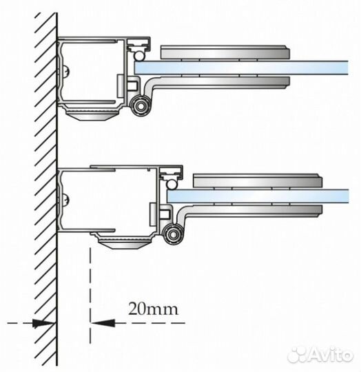 Душевой уголок Burlington Slider C15+C8S+C14