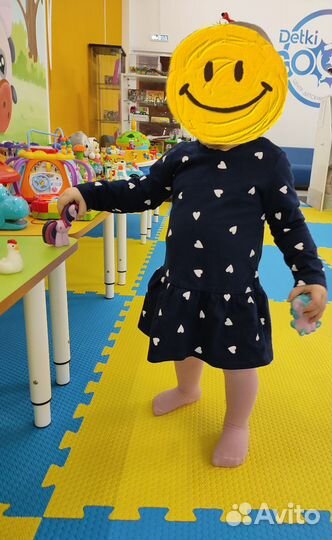 Платье для девочки hm теплое 86