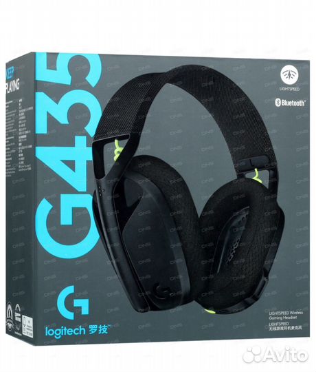 Logitech G435 lightspeed черный
