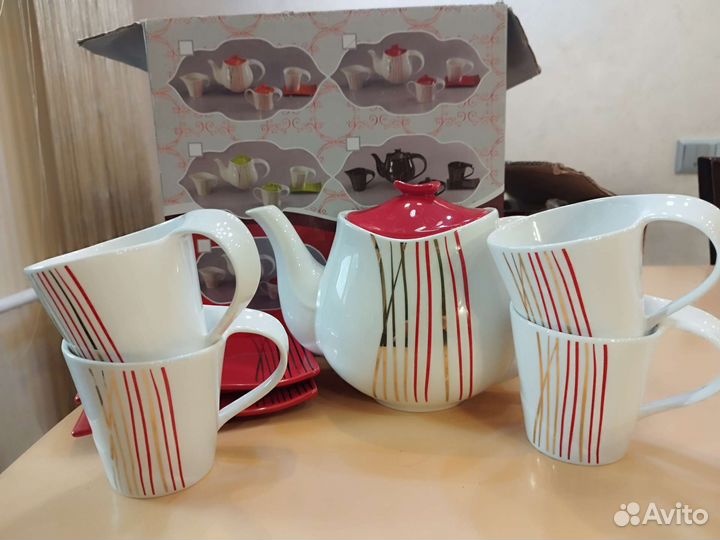 Чайный сервиз фарфор 15 предметов