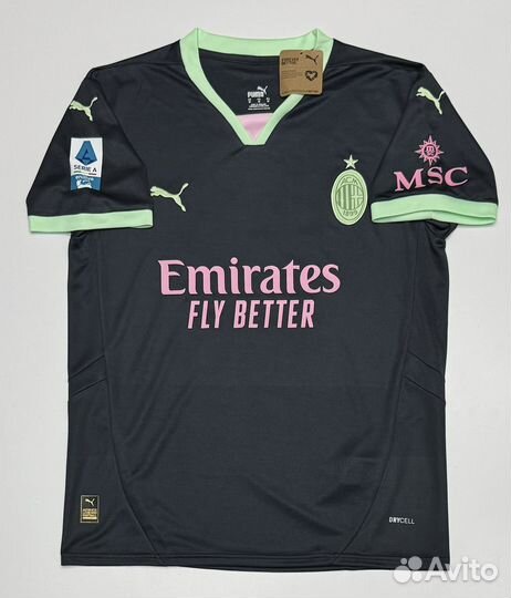 Футболка Милан Леау третья 24/25 S M L XL XXL