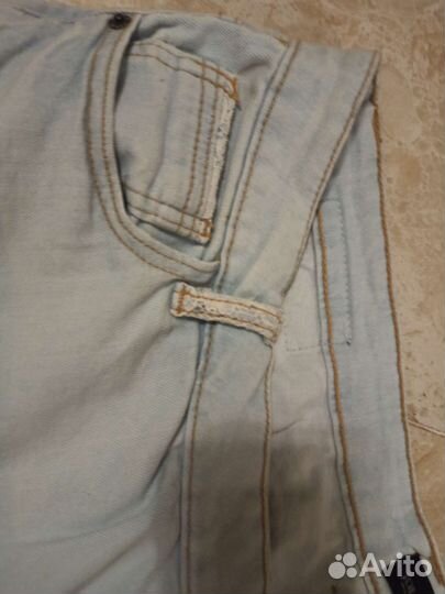 Бриджи джинсовые