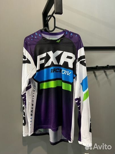 Мотоджерси FXR revo MX White/Purple/Lime