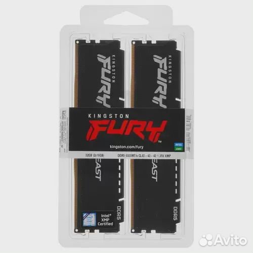 Оперативная память 32 Gb 6000 MHz Kingston fury BE