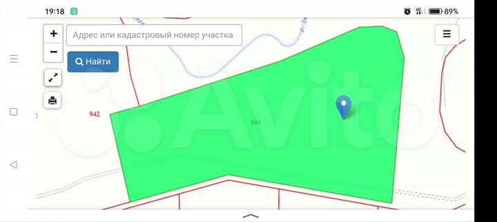 Участок 4,16 га (СНТ, ДНП)