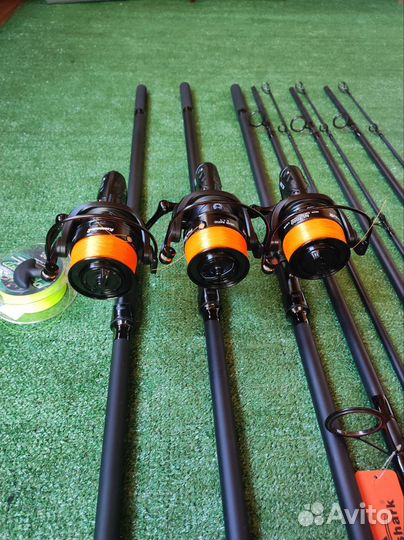 Комплект для карповой ловли 3+3. Новый