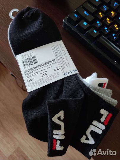Носки fila короткие 3 пары