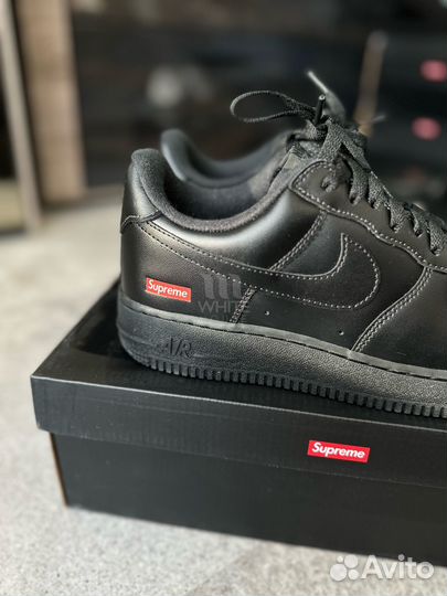 Nike Air Force 1 Supreme black оригинал