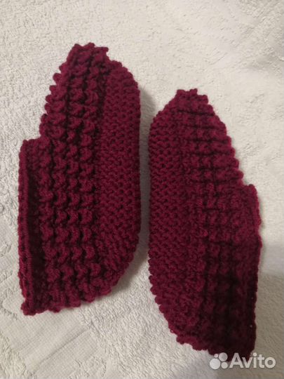 Следки вязаные, размер 35 - 36