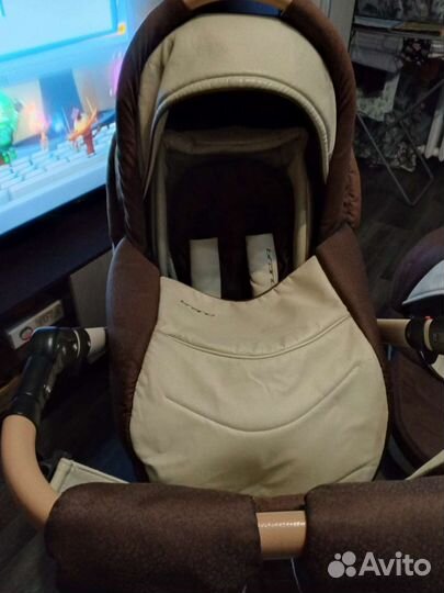 Коляска 2 в 1 эко кожа