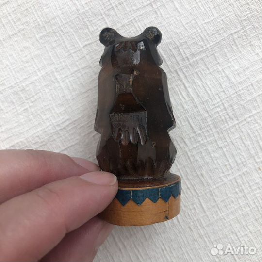Пробка «Медведь» СССР дерево
