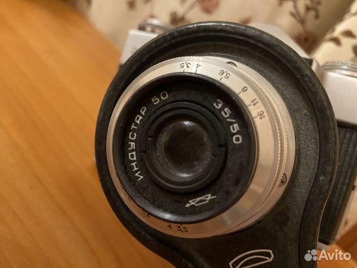 Фотоаппарат Zenit-E с приставкой