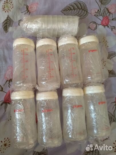 Бутылочки Pigeon без сосок пакетом