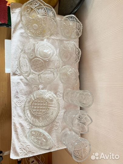 Хрусталь вазы бокалы