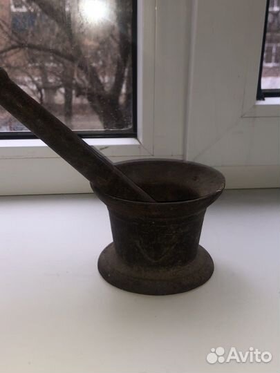 Ступка с пестиком чугун