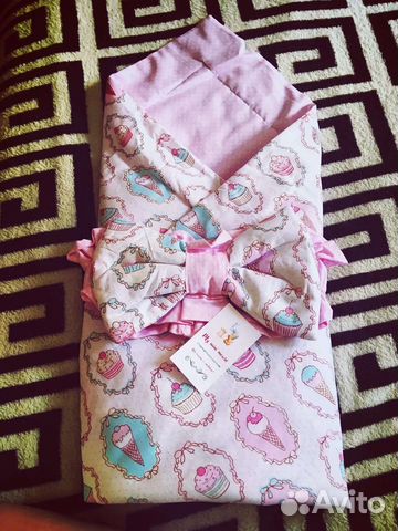 Конверт на выписку для девочки весна-лето