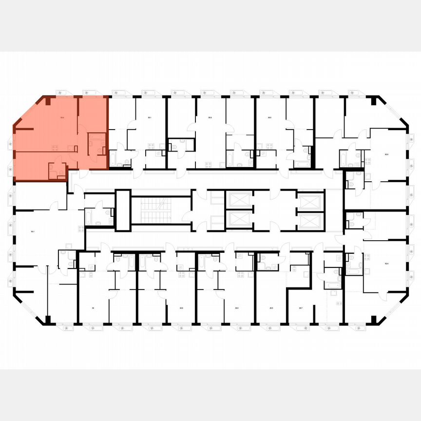 2-к. квартира, 63,4 м², 11/32 эт.