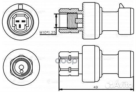 Датчик давления хладагента lrps 2129 luzar