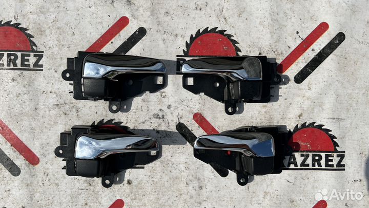 Ручки дверей хром на mitsubishi lancer 10