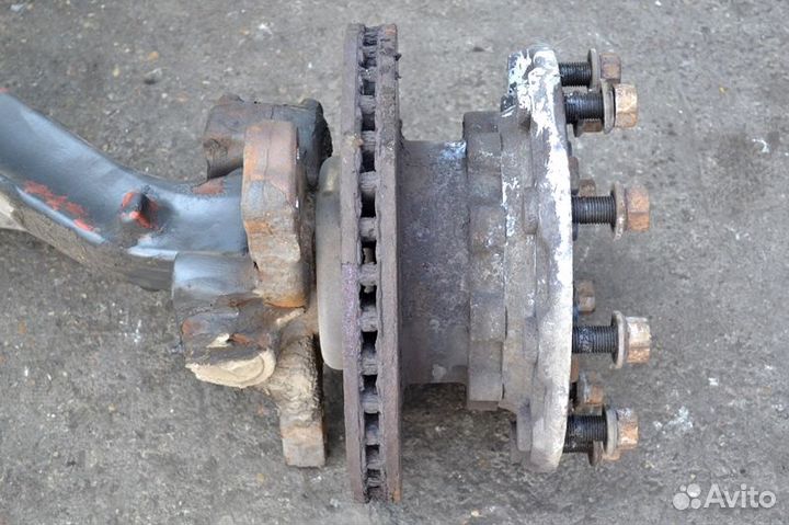 Ступица, дисковые тормоза, передний мост, правая s