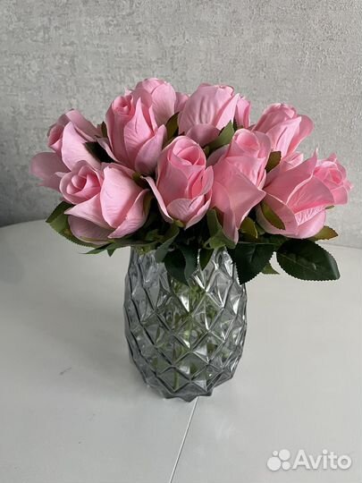 Искусственные розы, 30 см