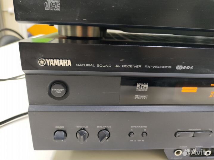 Ресивер Yamaha RX-V520RDS и disc player CDX-396