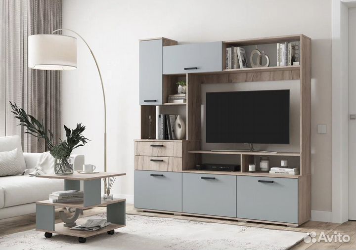 Стенка горка в гостиную. Различные расцветки