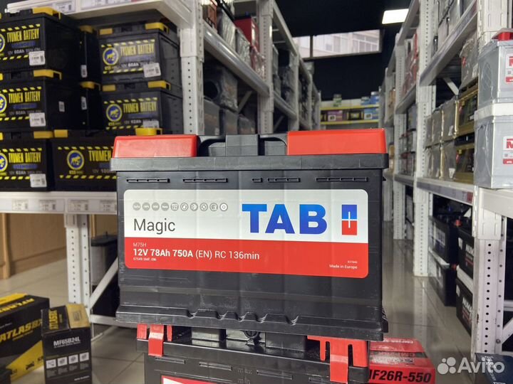 Аккумулятор Tab magic 78 Ah 750 A (Словения)