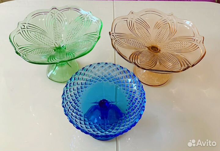 Фруктовница на ножке СССР