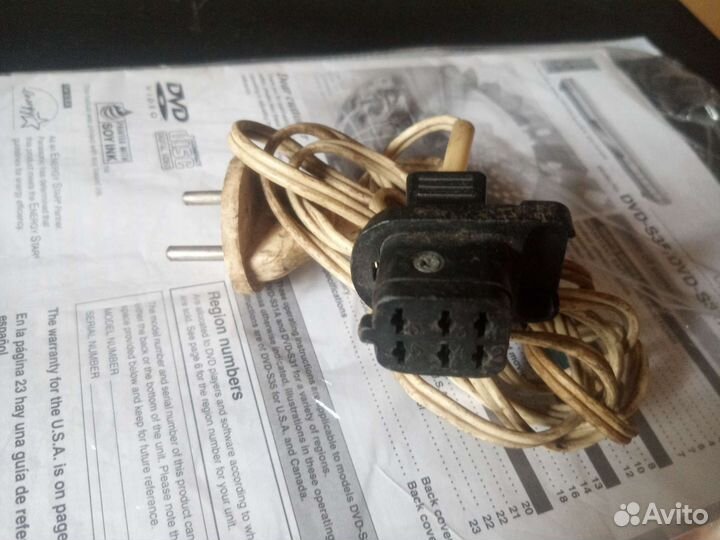 Сетевой кабель от телевизора Электроника