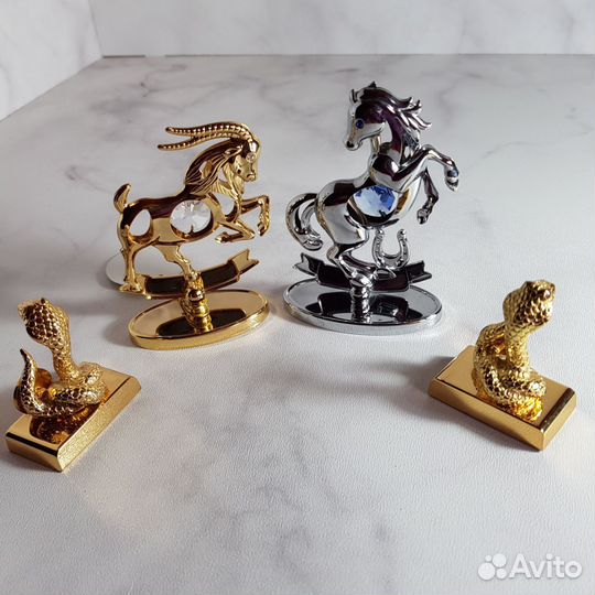 Фигурки Сваровски Swarovski козерог лошадка змея