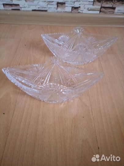 Хрустальная салатница СССР
