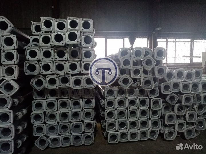 Опора освещения огк-7 несиловая граненая