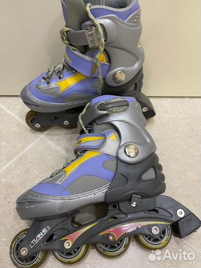 Раздвижные детские роликовые коньки р.34-37