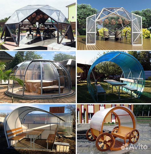 Поликарбонат для теплиц сотовый цветной 4мм, 6мм