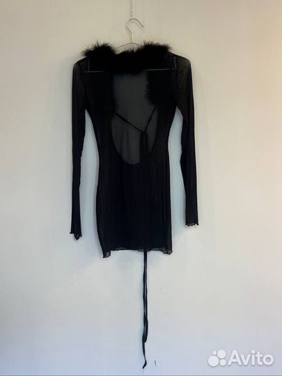 Платье мини прозрачное