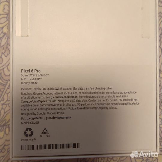Google pixel 6 pro