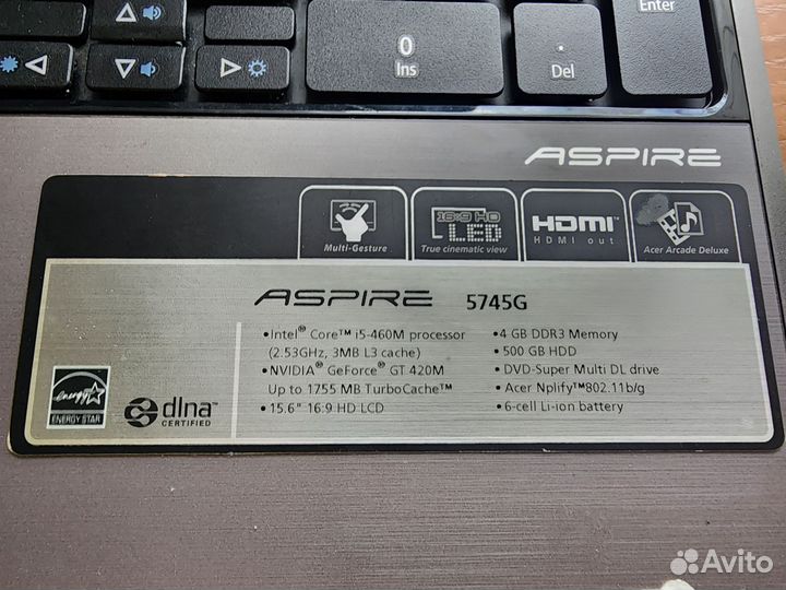 Acer aspire 5745g